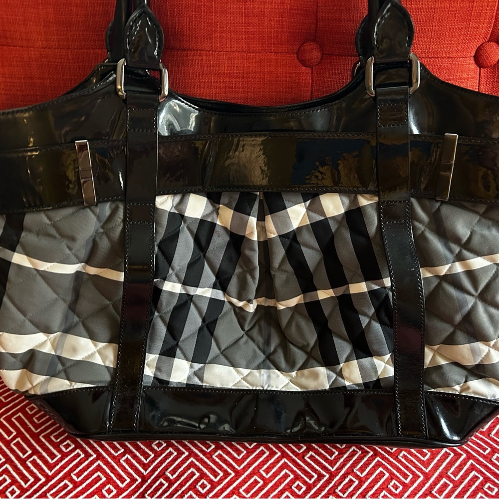 Burberry black checkered satchel - Picture 15 of 16